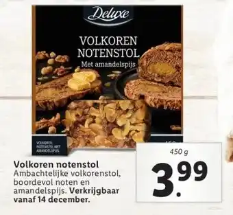 Lidl Volkoren notenstol aanbieding