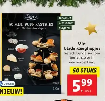 Lidl Mini bladerdeeghapjes aanbieding