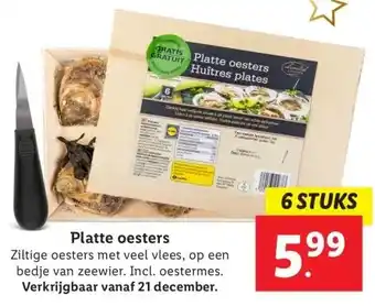 Lidl Platte oesters aanbieding