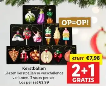 Lidl Kerstballen aanbieding