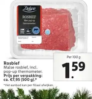 Lidl Rosbief malse rosbief aanbieding