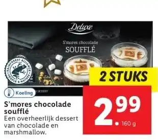 Lidl S'mores chocolade soufflé aanbieding