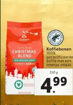 Lidl Koffiebonen 100% aanbieding