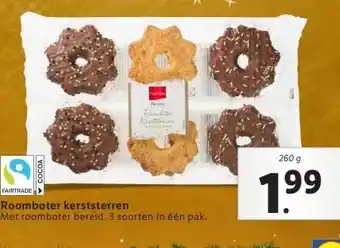 Lidl Roomboter kerststerren aanbieding