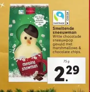 Lidl Smeltende sneeuwman aanbieding