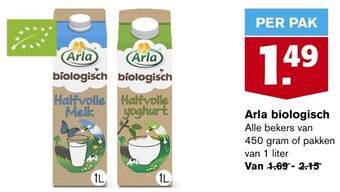Hoogvliet Arla biologisch aanbieding