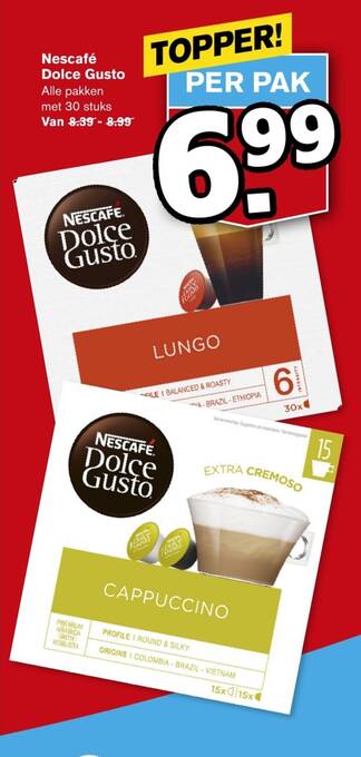 Hoogvliet Nescafé Dolce Gusto aanbieding