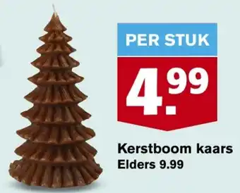 Hoogvliet Kerstboom kaars aanbieding