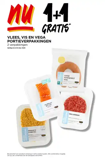 Jumbo VLEES, VIS EN VEGA PORTIEVERPAKKINGEN aanbieding