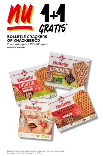 Jumbo BOLLETJE CRACKERS OF KNÄCKEBRÖD aanbieding