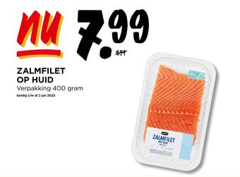 Jumbo ZALMFILET OP HUID 400 gram aanbieding