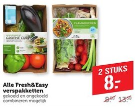 Coop Alle Fresh&Easy verspakketten aanbieding