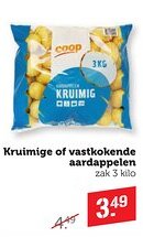 Coop Kruimige of vastkokende aardappelen aanbieding