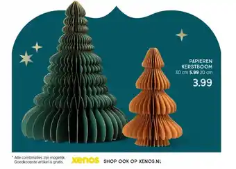 Xenos Papieren kerstboom 30 cm 5.99 20 cm aanbieding