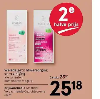 Etos Weleda gezichtsverzorging en-reiniging aanbieding