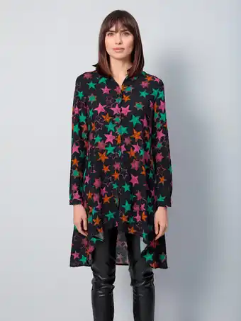 Klingel Blouse met sterrenprint amy vermont zwart/multicolor aanbieding