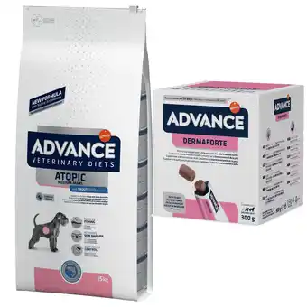 Zooplus 15% korting! advance veterinary diets articular care hondenvoer + bijpassende snack! - atopic met forel (15 kg) aanbieding