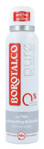 De Online Drogist Borotalco deodorant pure spray 150ml aanbieding