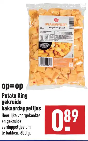 ALDI Potato King gekruide bakaardappeltjes aanbieding