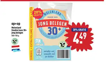 ALDI Molenland Goudse kaas 30+ jong belegen aanbieding