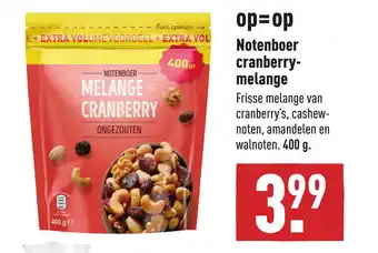 ALDI Notenboer cranberry-melange aanbieding