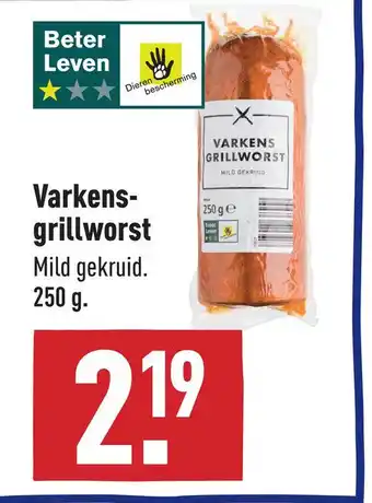 ALDI Varkensgrillworst aanbieding