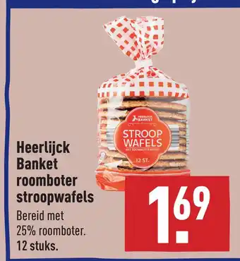 ALDI Heerlijck Banket roomboter stroopwafels aanbieding