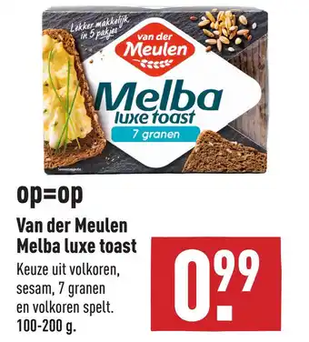 ALDI Van der Meulen Melba luxe toast aanbieding