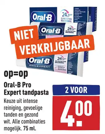 ALDI Oral-B Pro Expert tandpasta aanbieding