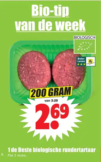 Dirk 1 de Beste biologische rundertartaar aanbieding