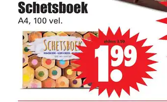 Dirk Schetsboek aanbieding