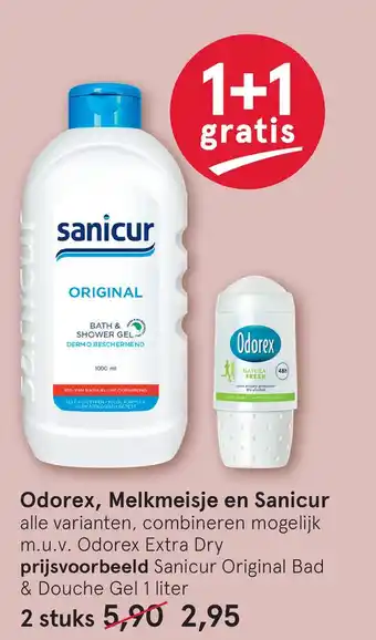 Etos Odorex, Melkmeisje en Sanicur aanbieding