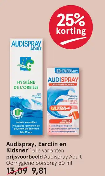 Etos Audispray, Earclin en Kidsner aanbieding