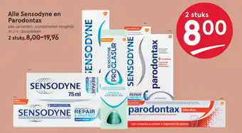 Etos Alle Sensodyne en Parodontax aanbieding