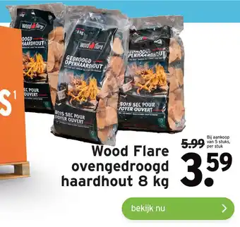 GAMMA Wood Flare ovengedroogd haardhout 8 kg aanbieding