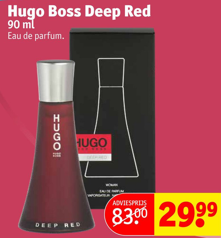 Kruidvat Hugo Boss Deep Red aanbieding