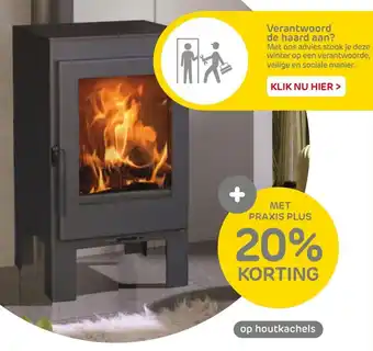 Praxis op houtkachels aanbieding