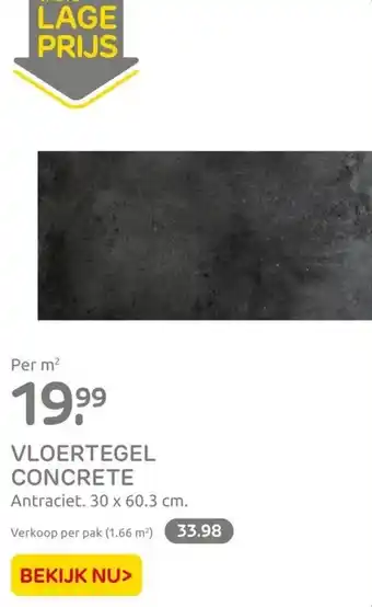 Praxis VLOERTEGEL CONCRETE aanbieding