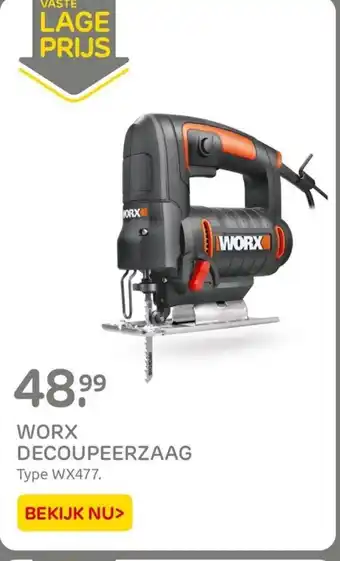 Praxis WORX DECOUPEERZAAG aanbieding