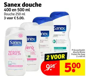 Kruidvat Sanex douche aanbieding