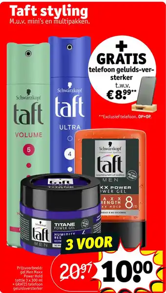 Kruidvat Taft styling aanbieding