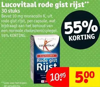 Kruidvat Lucovitaal rode gist rijst aanbieding