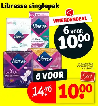 Kruidvat Libresse singlepak aanbieding