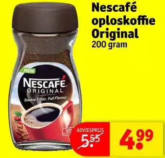 Kruidvat Nescafé oploskoffie Original aanbieding