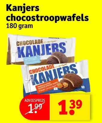 Kruidvat Kanjers chocostroopwafels aanbieding