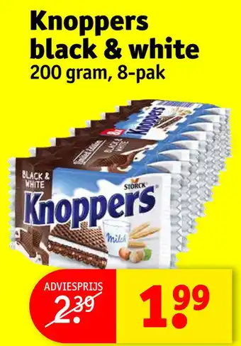 Kruidvat Knoppers black & white aanbieding