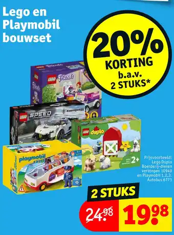 Kruidvat Lego en Playmobil bouwset aanbieding