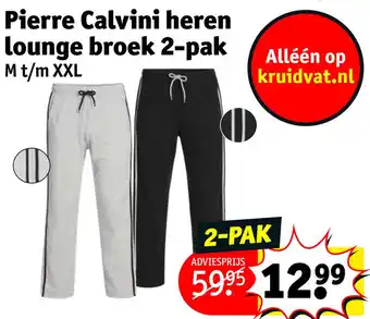 Kruidvat Pierre Calvini heren lounge broek 2-pak aanbieding