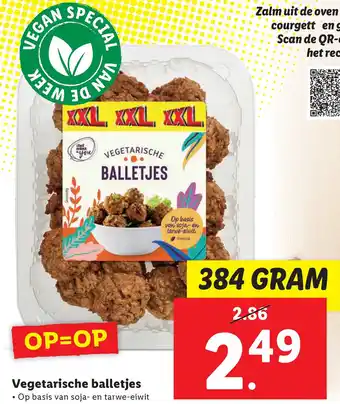 Lidl Vegetarische balletjes aanbieding