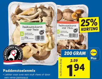 Lidl Paddenstoelenmix aanbieding